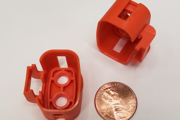 Red Plastic Electrical Connector