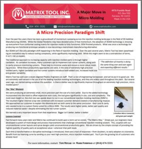 High Precision Micro Mold article