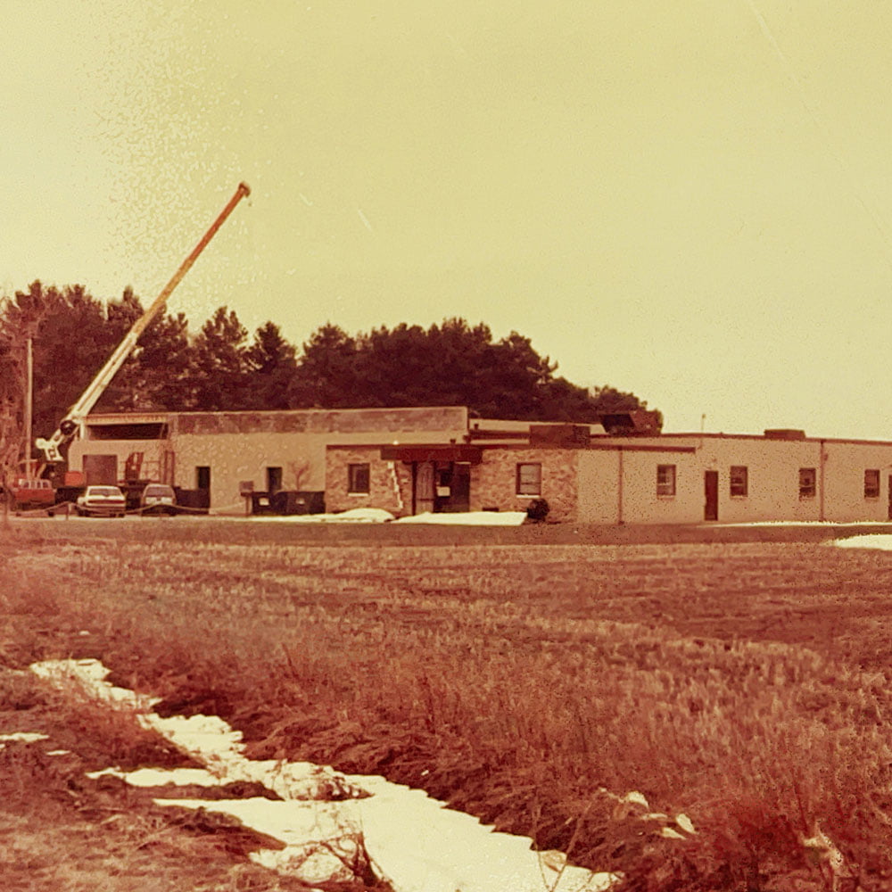 Image depicting the outside of the Matrix Tool Building in 1989