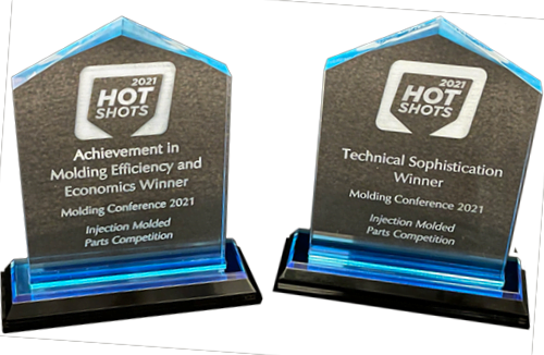 Image of Matrix Tool's 2021 Micro Injection Molding Awards from the Hotshots competition
